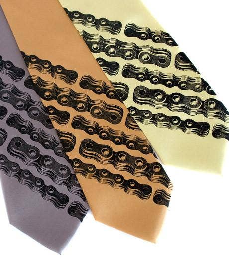 Cyberoptix Tie Lab - Wholesale Necktie - Men's - Bike Chain Stripe Necktie2