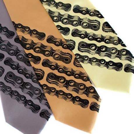Cyberoptix Tie Lab - Wholesale Necktie - Men's - Bike Chain Stripe Necktie2