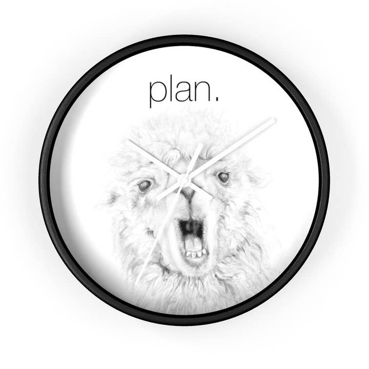 Llama Clock: Plan voor wholesale door K. Llamas Art