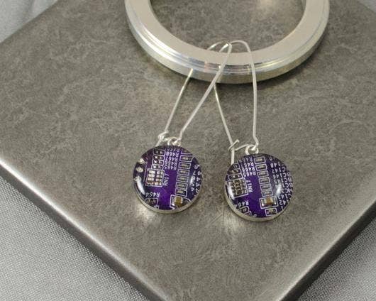 Circuit Breaker Labs - Wholesale Dangle Earrings - Sterling Silver Long Dangle Earrings2