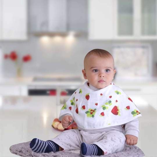 Bamboo Cotton Muslin Burp Cloth Bib Set for wholesale by Kloud Bambu | Bamboo Towels & Blankets