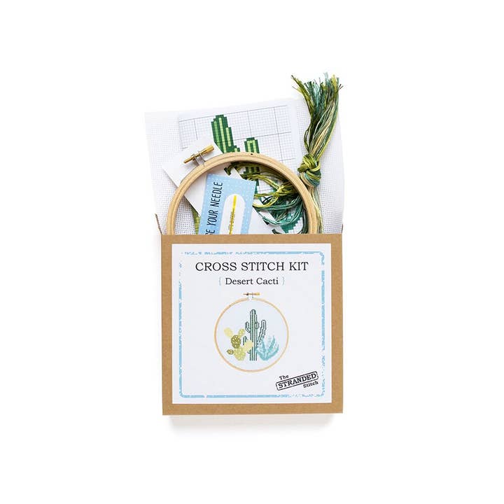 The Stranded Stitch – wholesale Material för broderi/korsstygn – Öken kaktusar korsstygn3