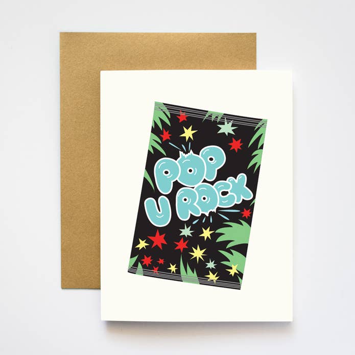 Cartão do Dia dos Pais Pop U Rock por atacado de ILOOTPAPERIE