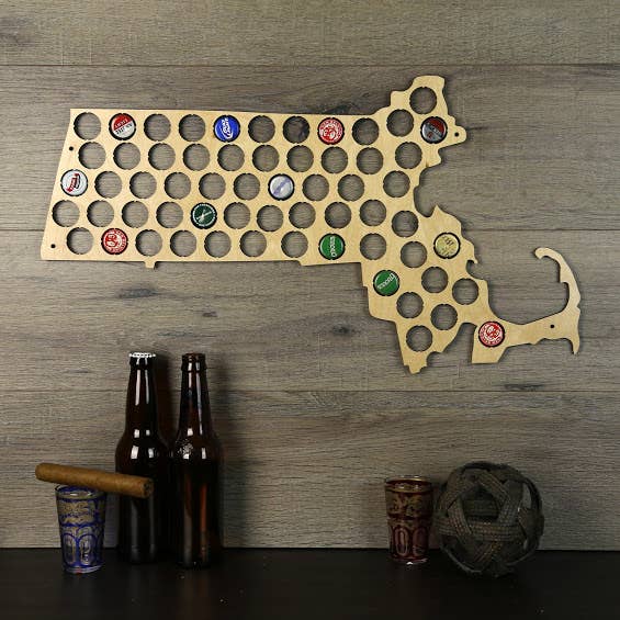 Torched Products - Wholesale Wall Accent - Men’s Gift State Beer Cap Map – Beer Cap Collector/Display80