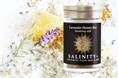 Salinity Finishing Salt - Wholesale Salt - Jar - Lavender Honey Bee Finishing Salt0
