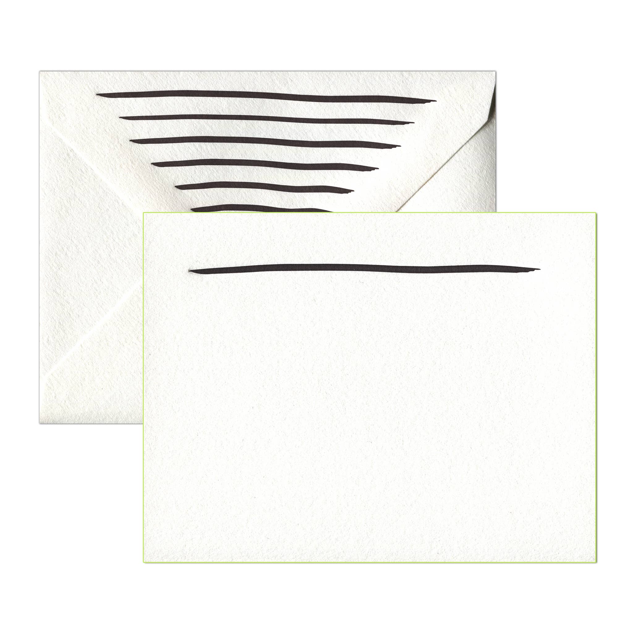 INK MEETS PAPER - Wholesale Stationery/Notecard Set - Brush Strokes - social stationery (Boxed Set of 8 Flat)3