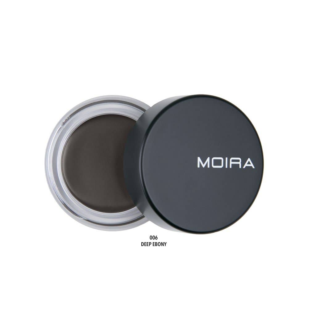 Moira Cosmetics – Lápis de sobrancelha por atacado – Gel Desafiador de Sobrancelhas - 006 Deep Ebony2