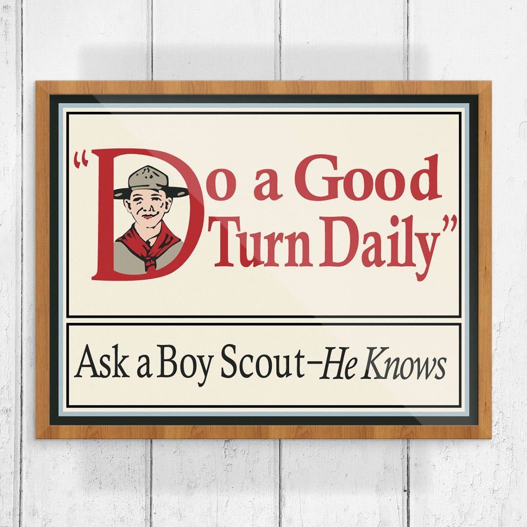 Fridgedoor - Wholesale Everyday Greeting Card - 5'' x 7'' Do a Good Turn Daily, Ask a Boy Scout, He Knows Greeting Card0