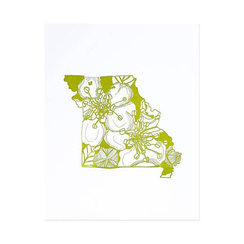Thimblepress - Wholesale Art Print - Missouri Hawthorn Letterpress Print0