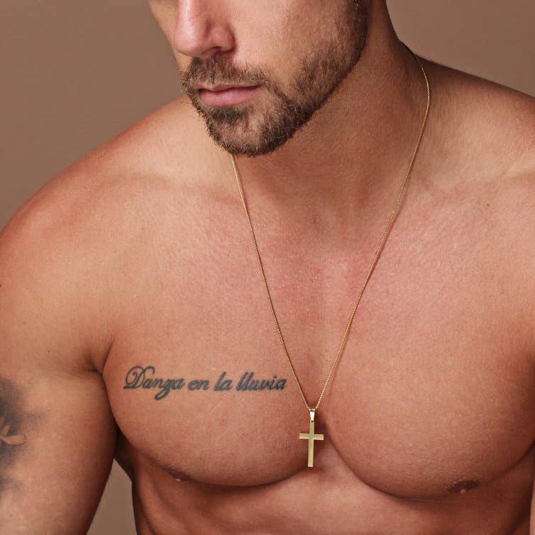 We Are All Smith - Vente Colliers à pendentif - GRAND COLLIER CROIX EN OR POUR HOMME1