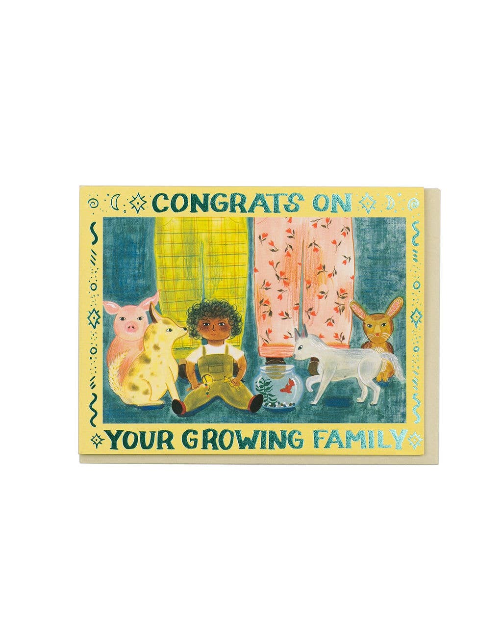 Small Adventure - Vendita all'ingrosso Biglietto di auguri per la nascita - Carta famiglia in crescita1