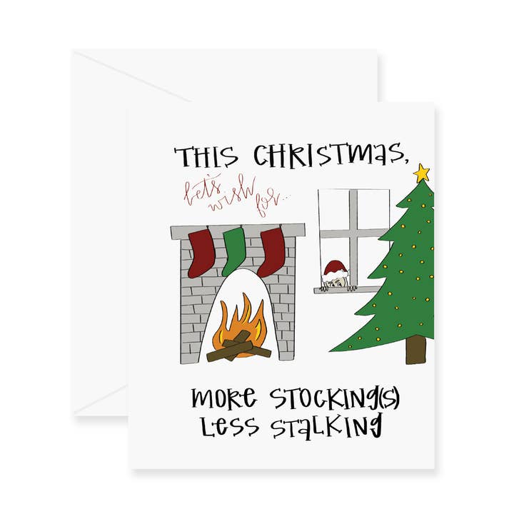 Carte de vœux de Noël pour le traquage pour la vente par Fresh Out of Ink