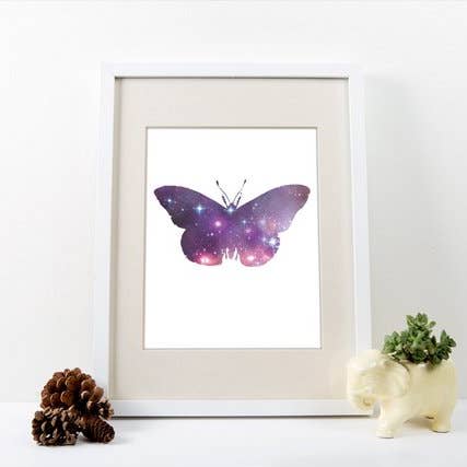 8” x 10” Butterfly Spirit Animal Art Print for wholesale by The National Anthem