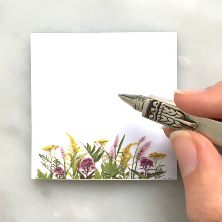 Sticky Notes - Wildflowers Of Summer for wholesale by Bottle Branch