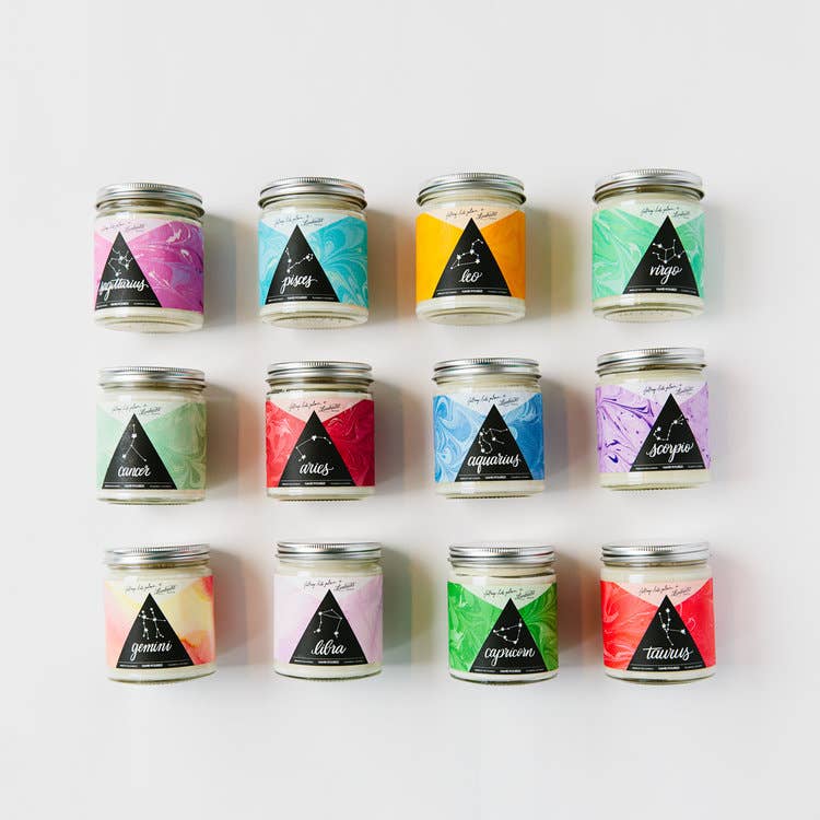 REMOVED BRAND - Wholesale Travel Candles - Astrology Candle Series - Full Set1