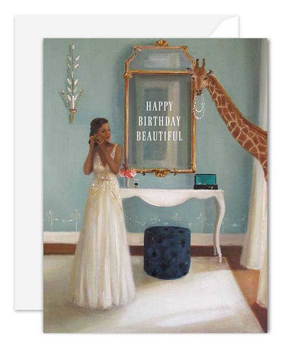 JANET HILL STUDIO - Wholesale Birthday Card - Happy Birthday Beautiful Card1