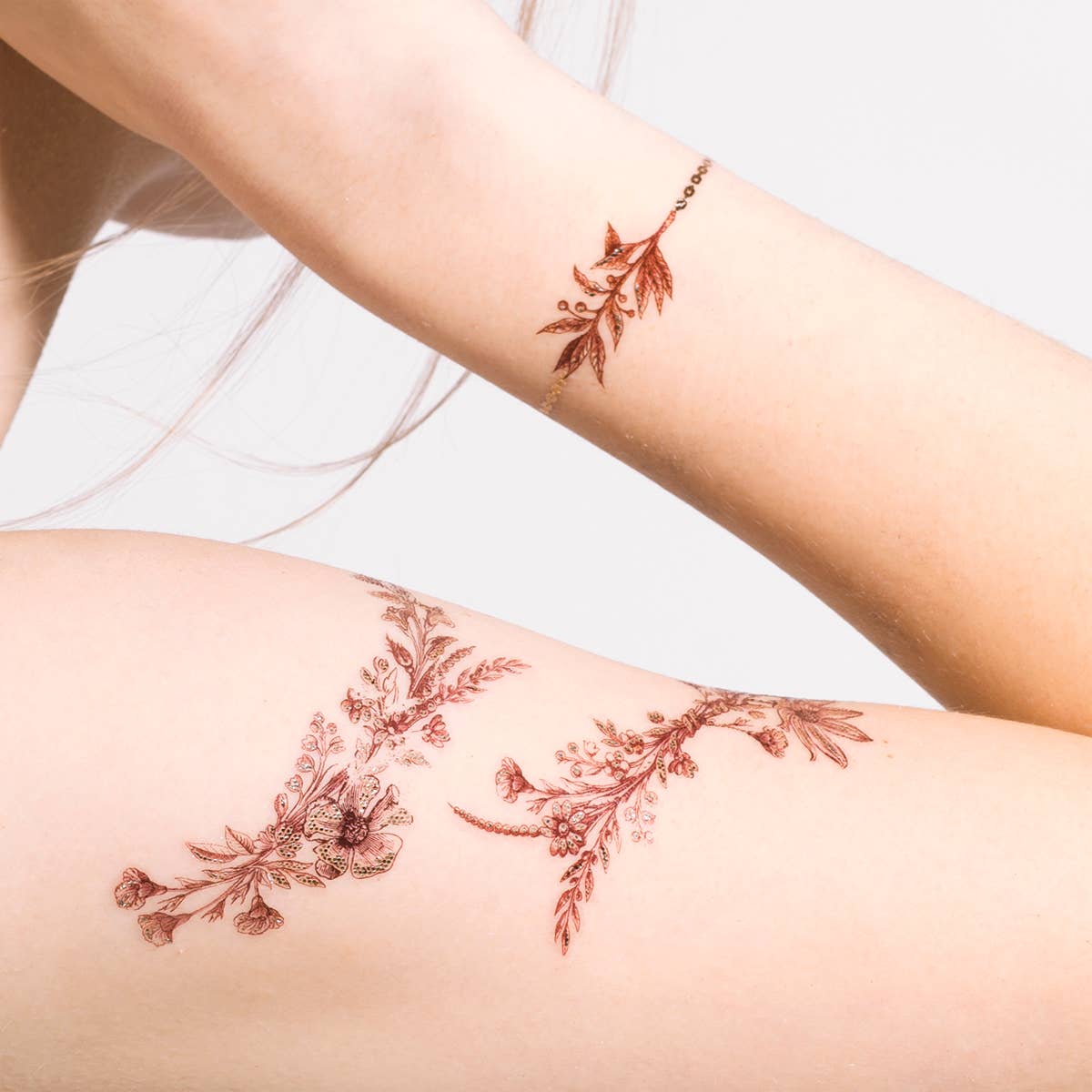 PAPERSELF - Vente Tatouages temporaires - Stickers Tatouages Temporaires Jardin Bourgogne2