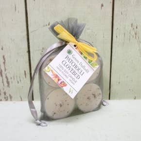 Patchouli Clovebud Soy CandleTealight 4-Pack for wholesale by Green Daffodil Bath & Body