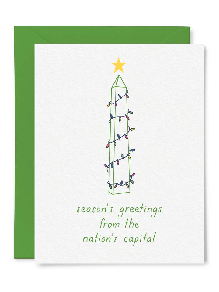DC Holiday Card for wholesale by Tiny Hooray