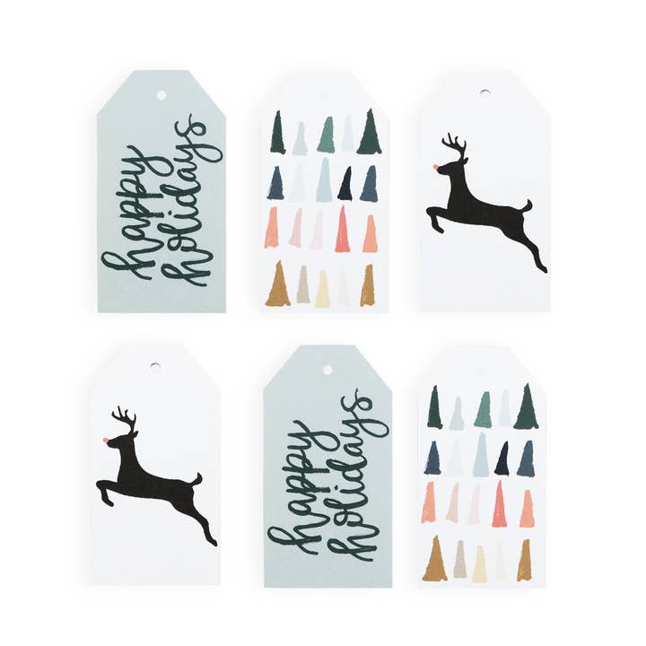 Happy Holidays Gift Tag Set for wholesale by The Paper Curator