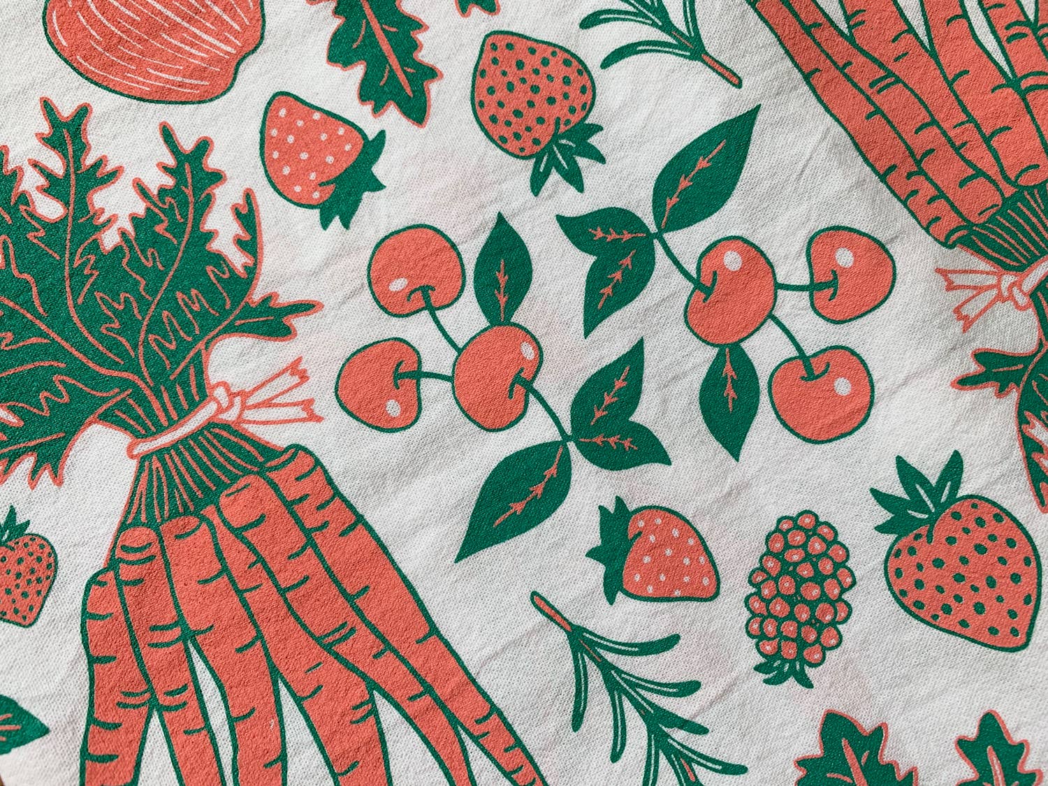 Noteworthy Paper & Press - Wholesale Tea Towel - Fruit & Veggies Tea Towel4