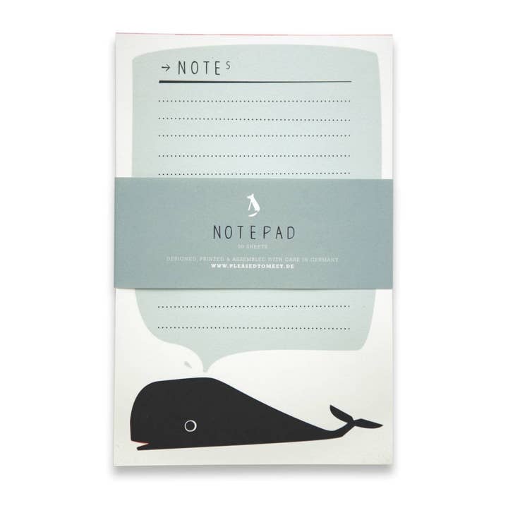 Blocco note balena per la vendita all'ingrosso da parte di pleased to meet GmbH