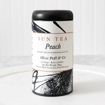 Peach Sun Tea for wholesale by Oliver Pluff & Company