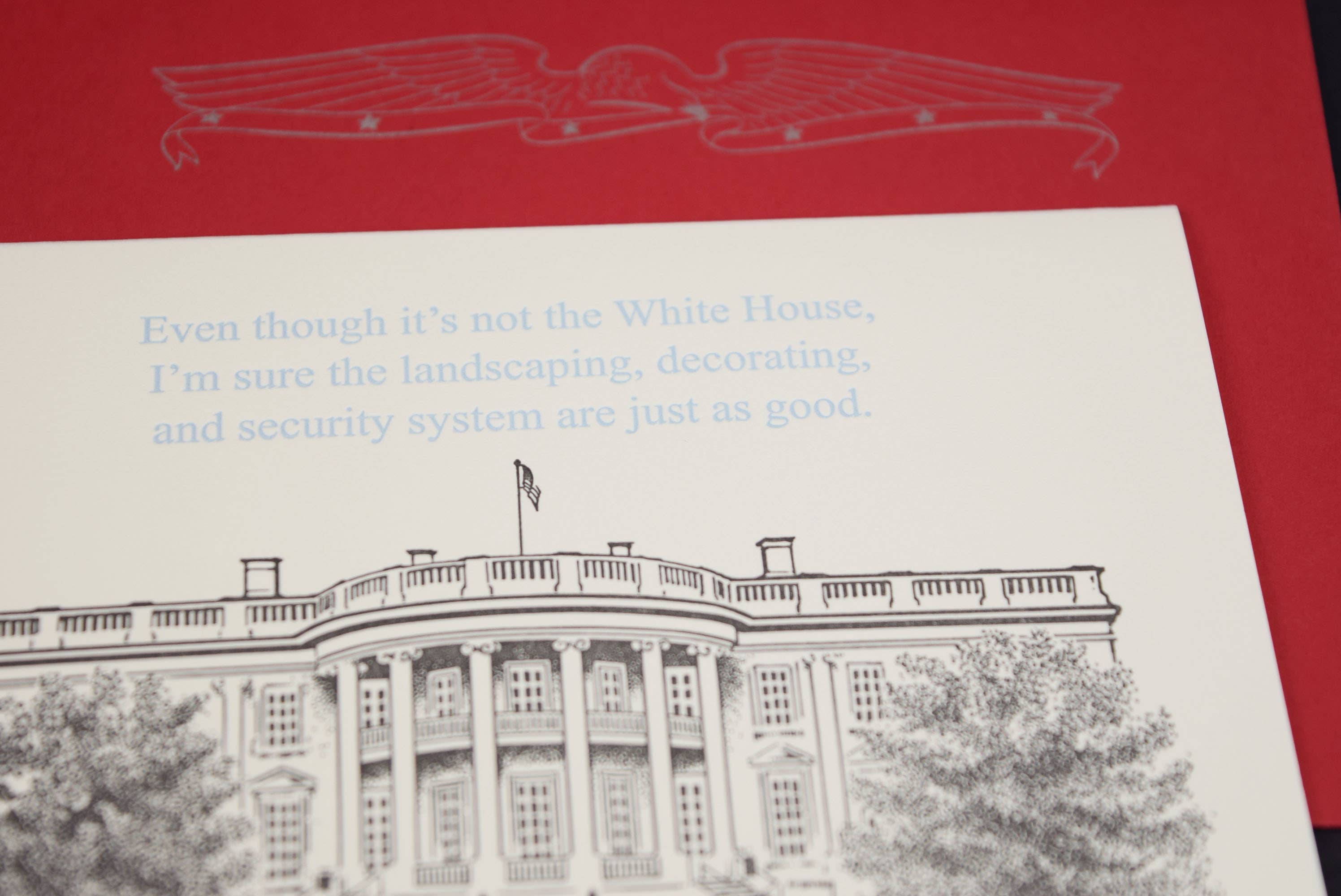 Oddball Press LLC - Wholesale Congratulations Card - White House Card1