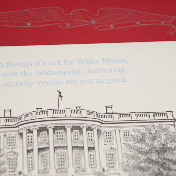 Oddball Press LLC - Wholesale Congratulations Card - White House Card1