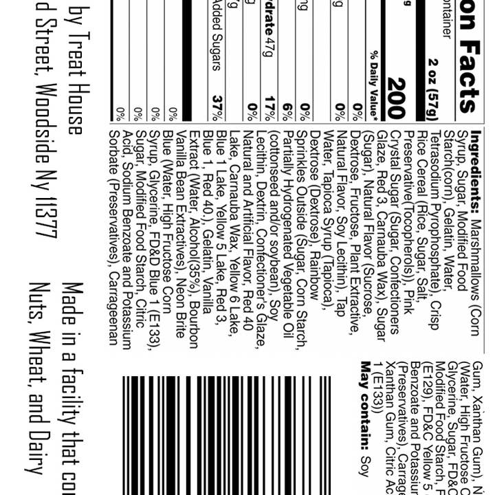 Treat House - Wholesale Cookie - Jumbo Unicorn-Sugar Cookie Rice Krispie Treat2