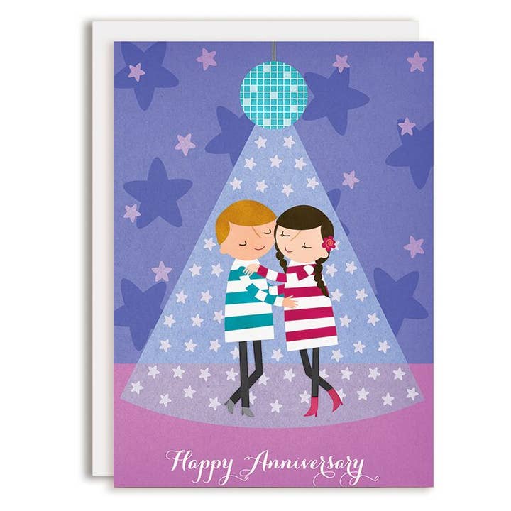 Carte de voeux Happy Anniversary pour la vente par Rosy Designs