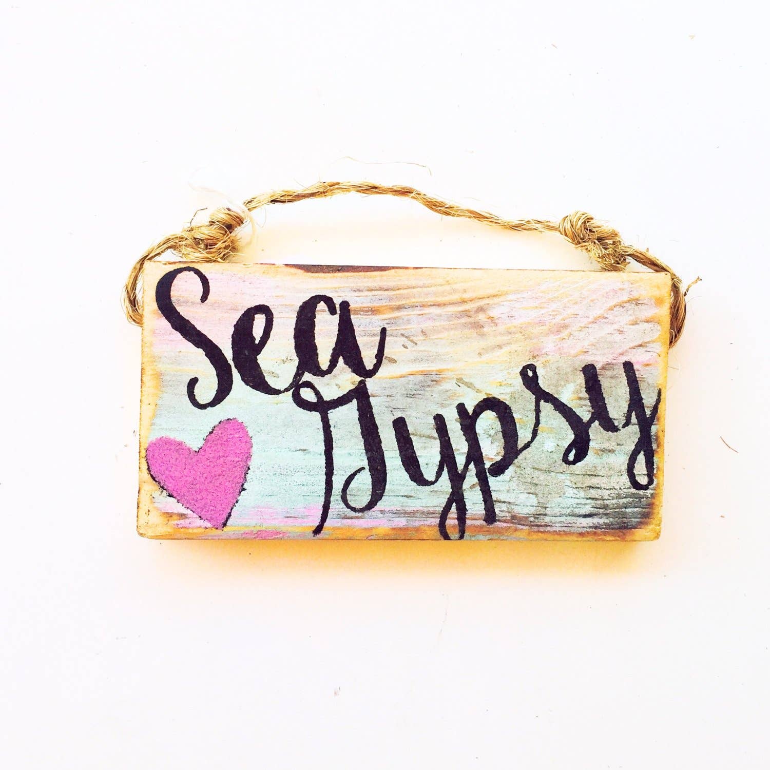 Mahalo Market - Wholesale Sign - Sea Gypsy Wood Wall Art Handmade Ocean Beach Sign