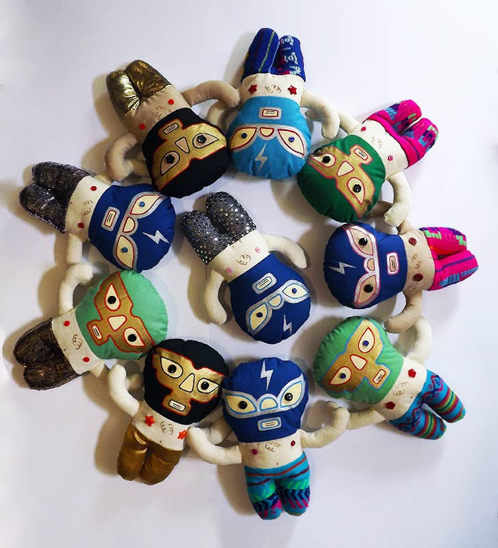 Chunchitos – Boneca - Crianças por atacado – Boneca luchador feita à mão10