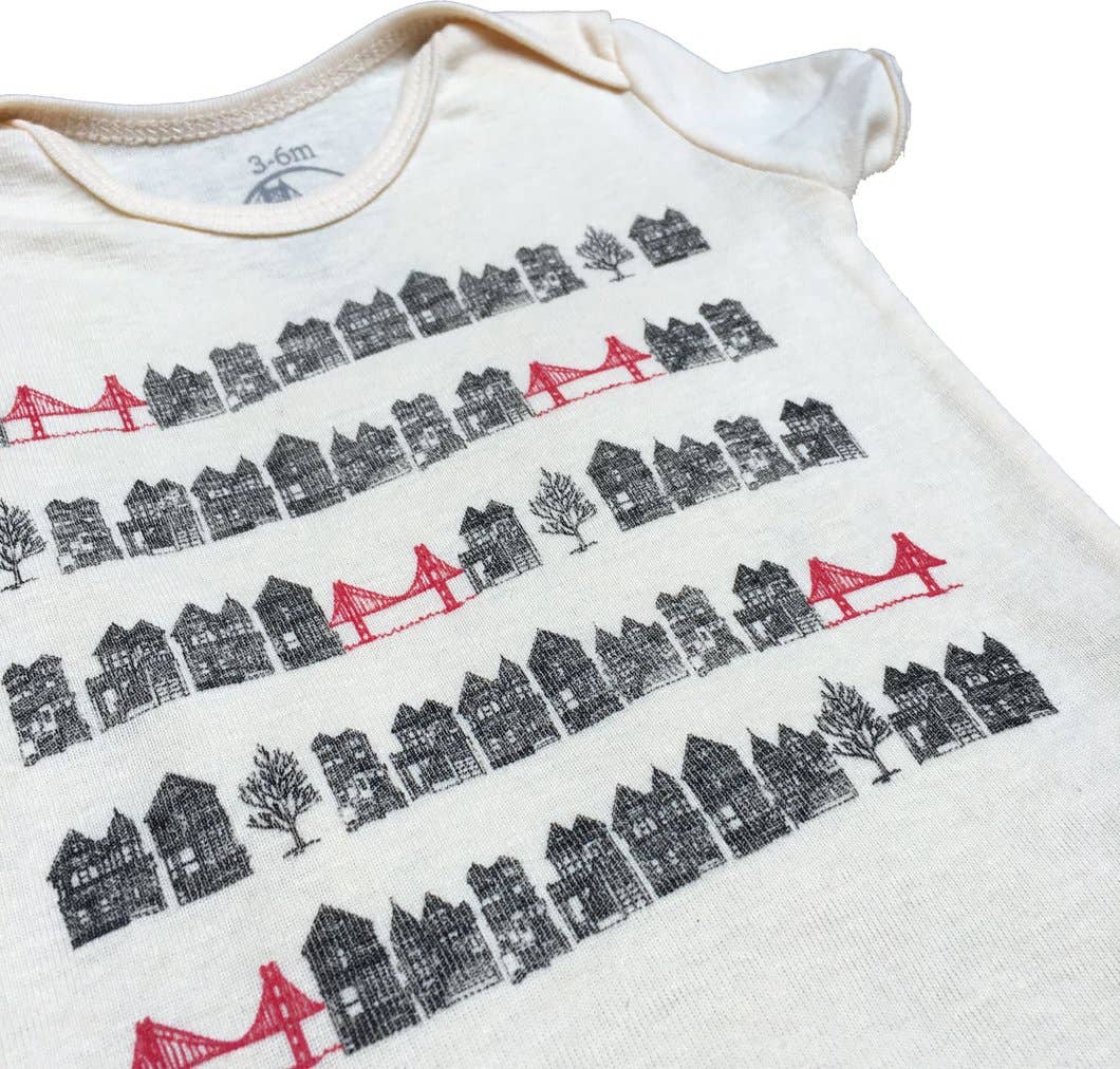 Animal Instincts - Wholesale Bodysuit (Non-Footed) - Baby - Ivory Victorian Bridges Bodysuit Onesie1