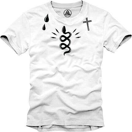 Camiseta de tatuagem facial por atacado de Cult Brand