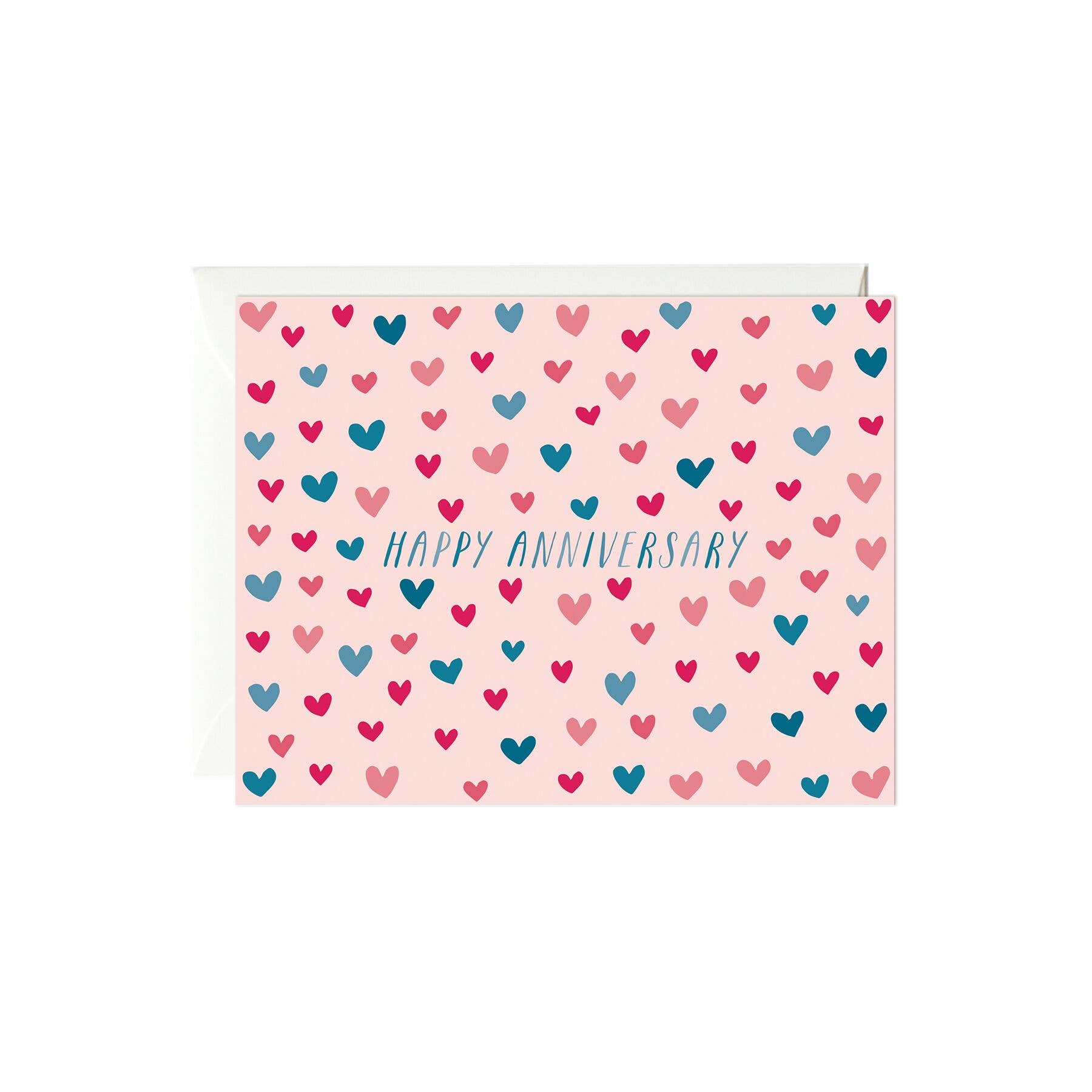 Paula & Waffle - Wholesale Anniversary Card - Anniversary Hearts Card0