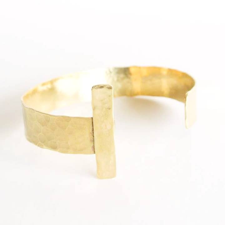 Marlene Gold T Cuff Bracelet for wholesale by The Pink Locket