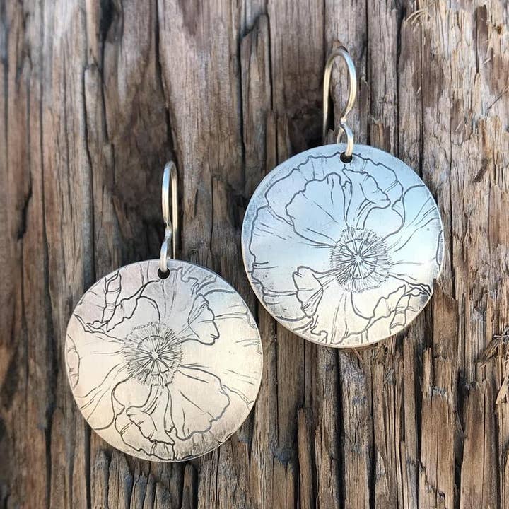 Poppy Earrings for wholesale by Krista Tranquilla Studio