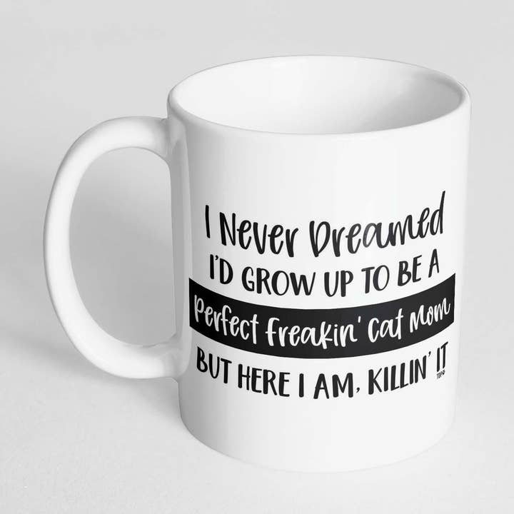 The Dapper Paw - Wholesale Coffee Mug - Perfect Freakin' Cat Mom Mug0