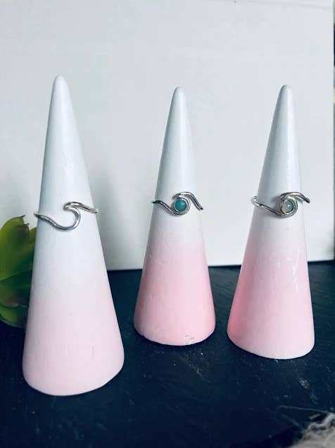 Sterling Silver Wave Ring for wholesale by La Soucique Studio Metalsmithing