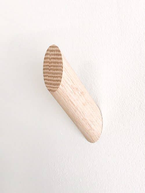 WALLNUTS® - Wholesale Wall Hook - Turned Oak Wall Hook0