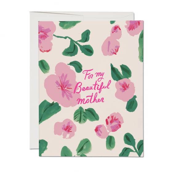 Red Cap Cards - Wholesale Mother's Day Card - Mother Rose Mother's Day greeting card