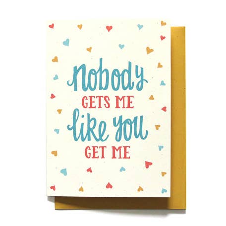 Love Card - Nobody Gets Me Like You for wholesale by Hennel Paper Co.