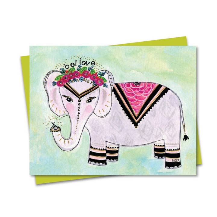 Carte Bloc-notes éléphant pour la vente par Wholesome Soul