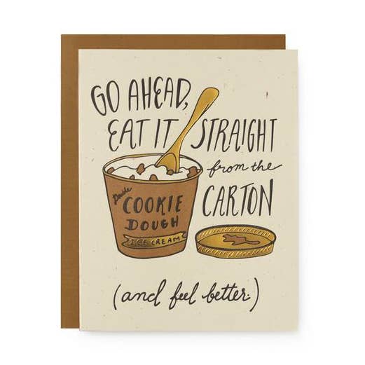 Wild Ink Press - Wholesale Encouragement Card - Ice Cream Feel Better Card