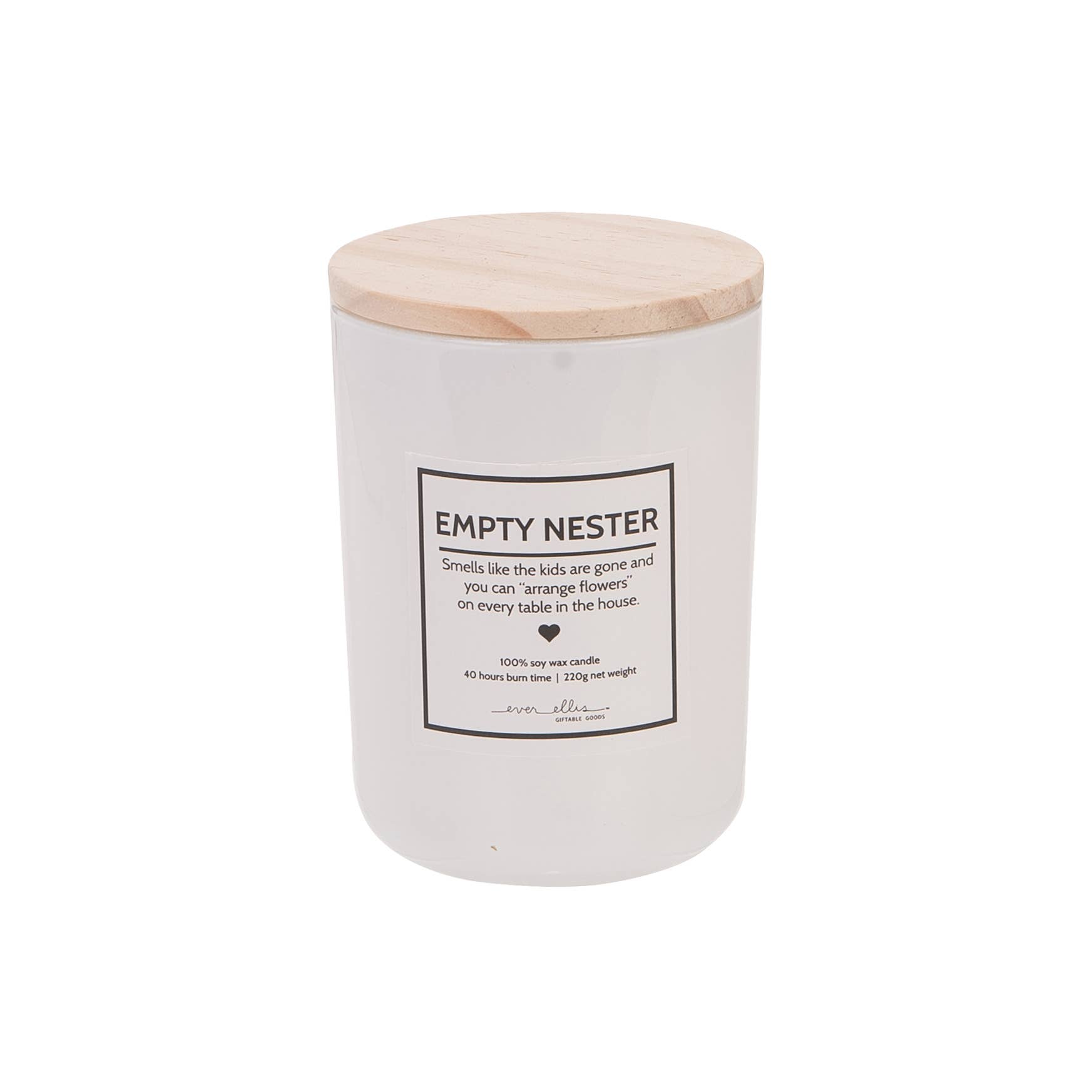 Totalee Gift - Wholesale Jar/Filled Candle - SALE Soy Wax White Empty Nester Candle