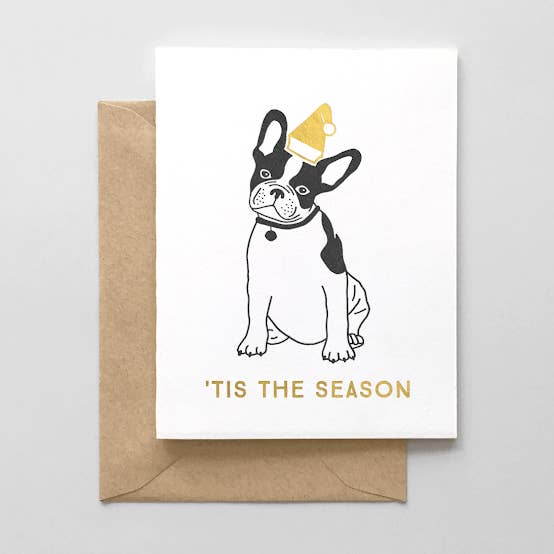 Holiday Pup Grußkarte für den Großhandel von Hello Paper Co.