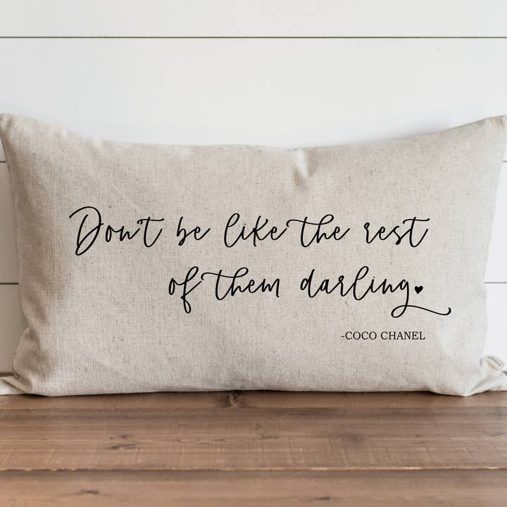 Funda de almohada Darling Don't Be Like The Rest Of Them para venta al por mayor de Porter Lane Home