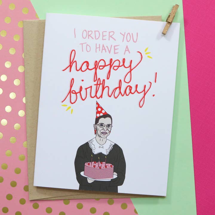 The Card Bureau - Wholesale Birthday Card - Ruth Bader Ginsburg Birthday Card