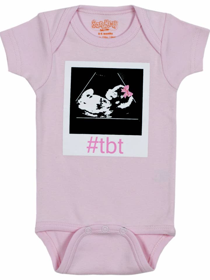 TBT Onesie - Pink for wholesale by Sara Kety Baby & Kids